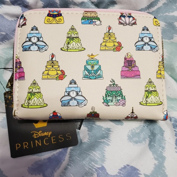 Loungefly Disney Princess Cakes Mini Zipper Wallet - Picture 2 of 7